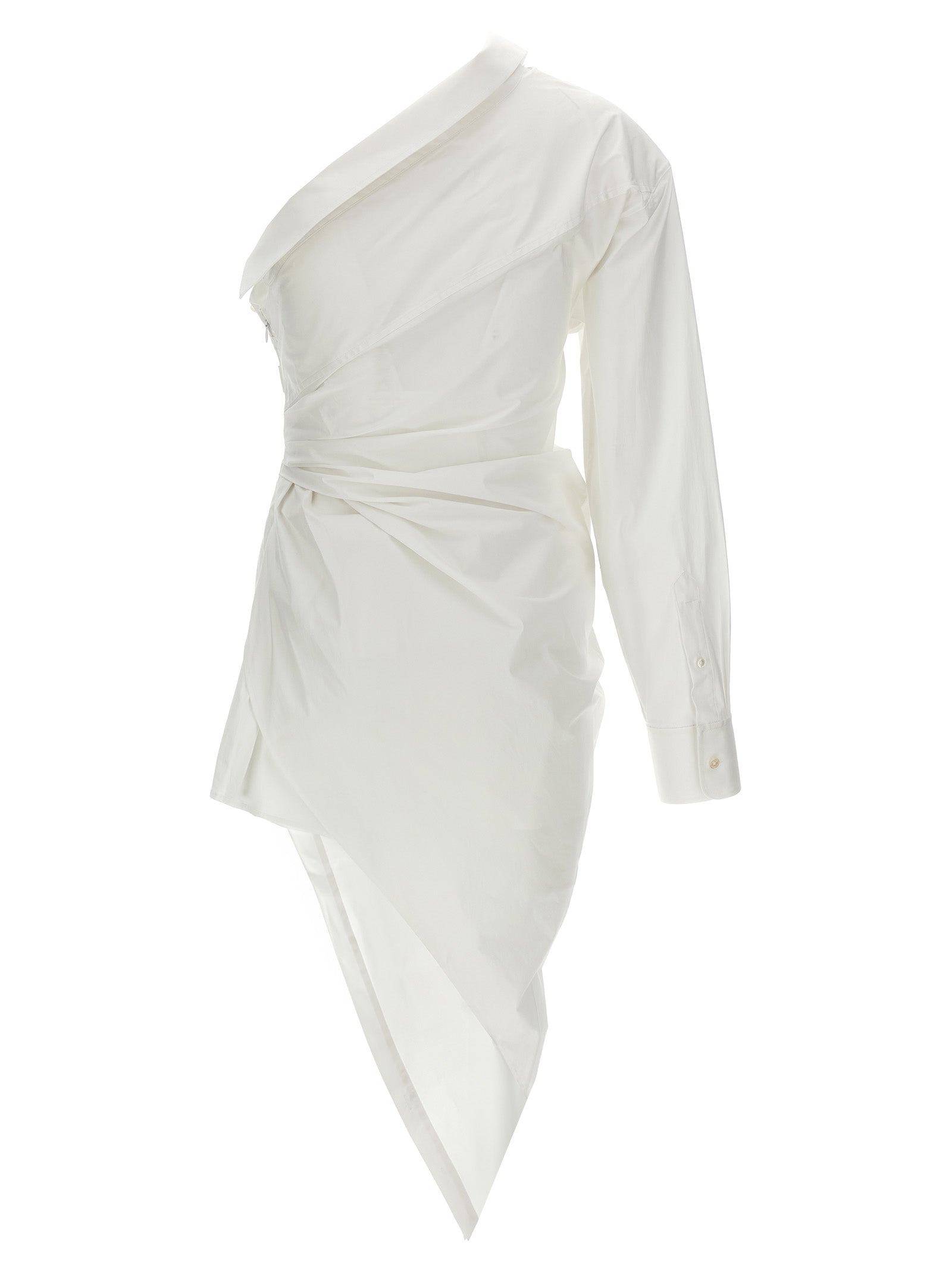 Alexander Wang Weißes Baumwoll-Kurzkleid
