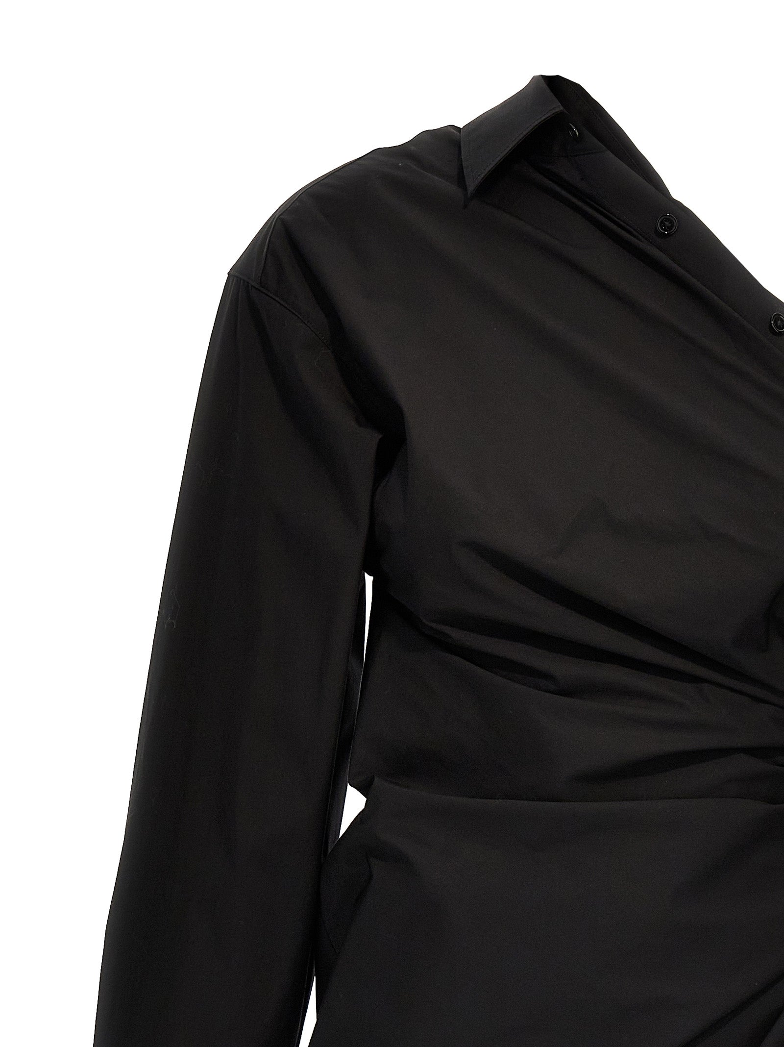 Alexander Wang Schwarzes kurzes Baumwollkleid