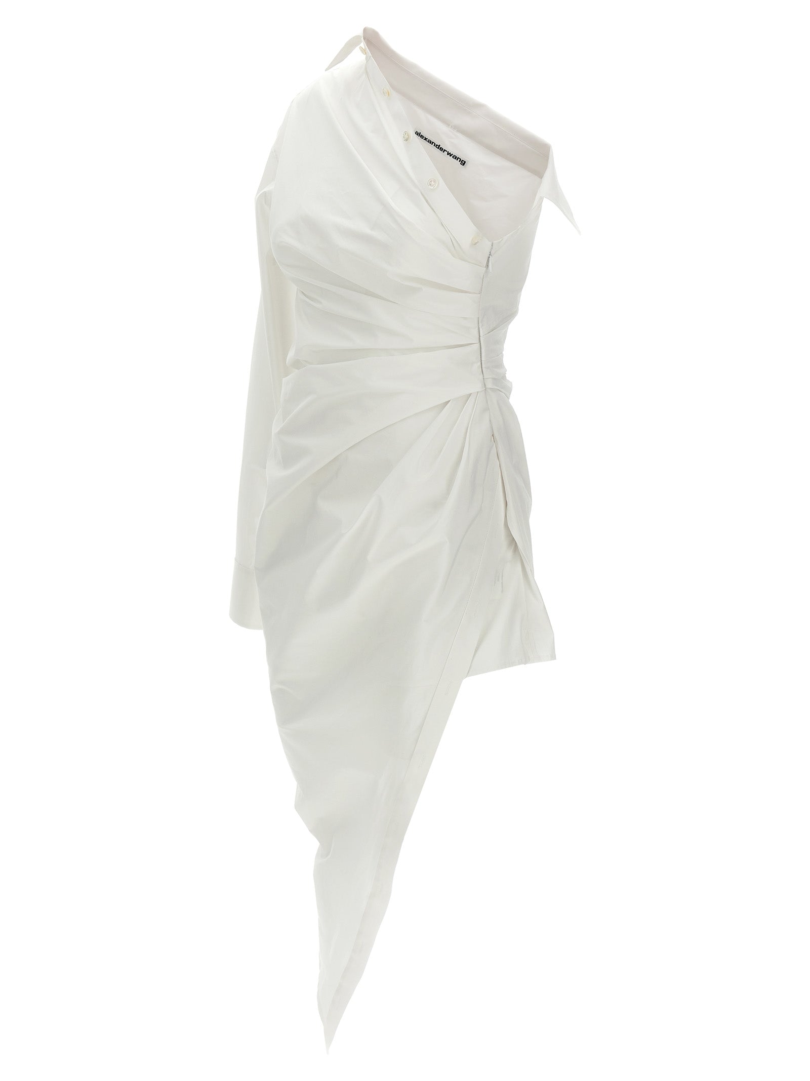 Alexander Wang Weißes Baumwoll-Kurzkleid
