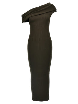 Courrèges Braunes Viskose-Maxikleid