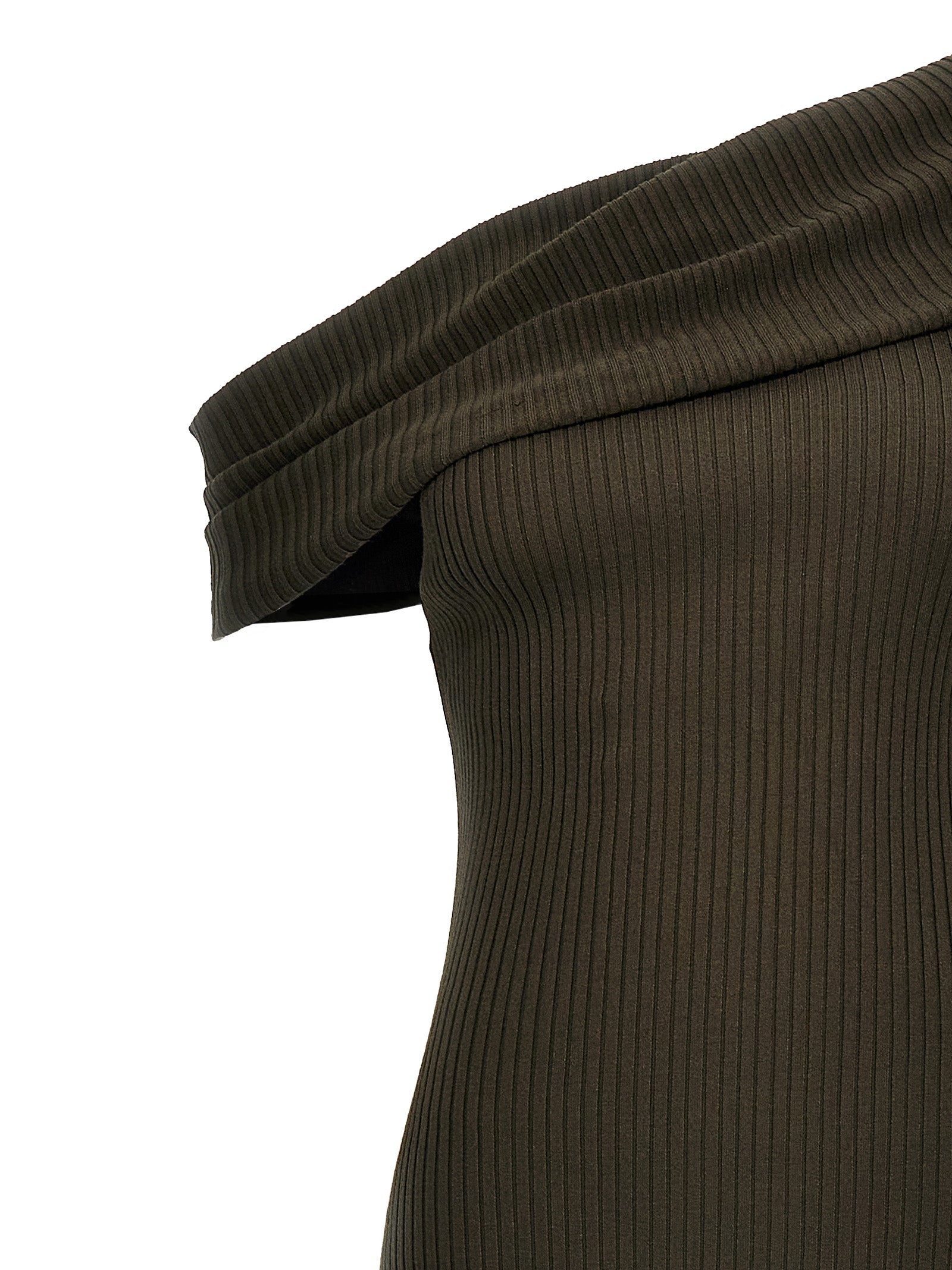 Courrèges Braunes Viskose-Maxikleid
