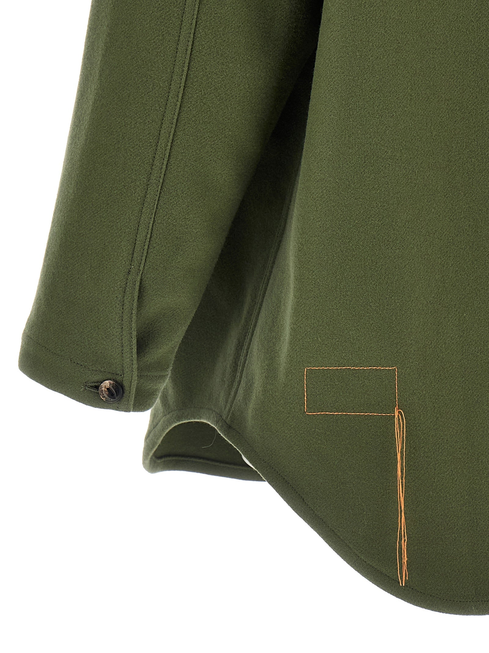 Fortela Zweifarbige Bluse aus reiner Schurwolle