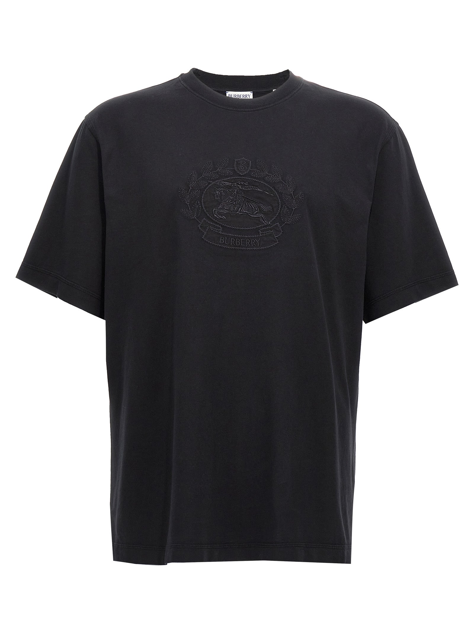 Burberry Schwarzes Baumwoll-T-Shirt