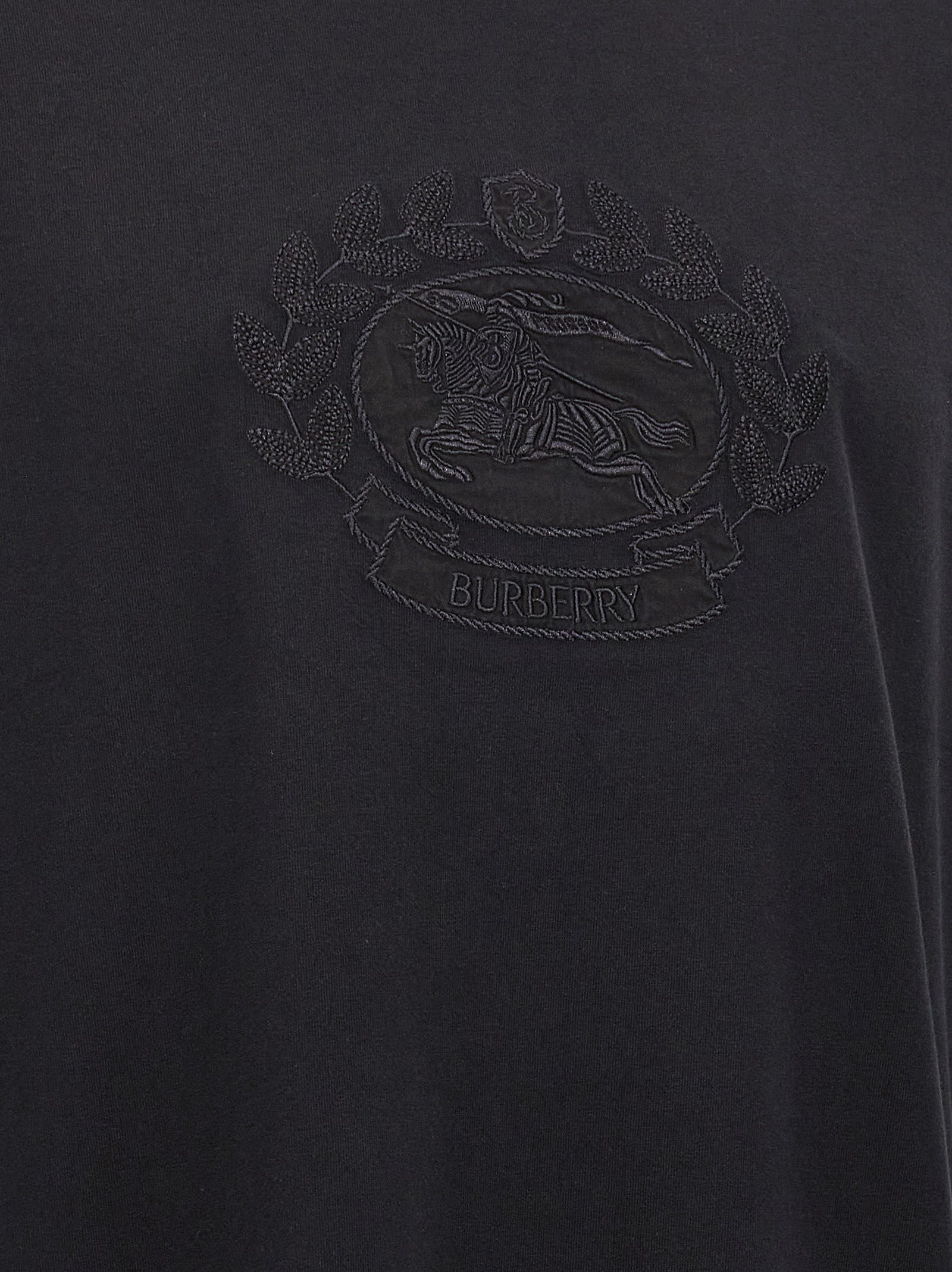 Burberry Schwarzes Baumwoll-T-Shirt