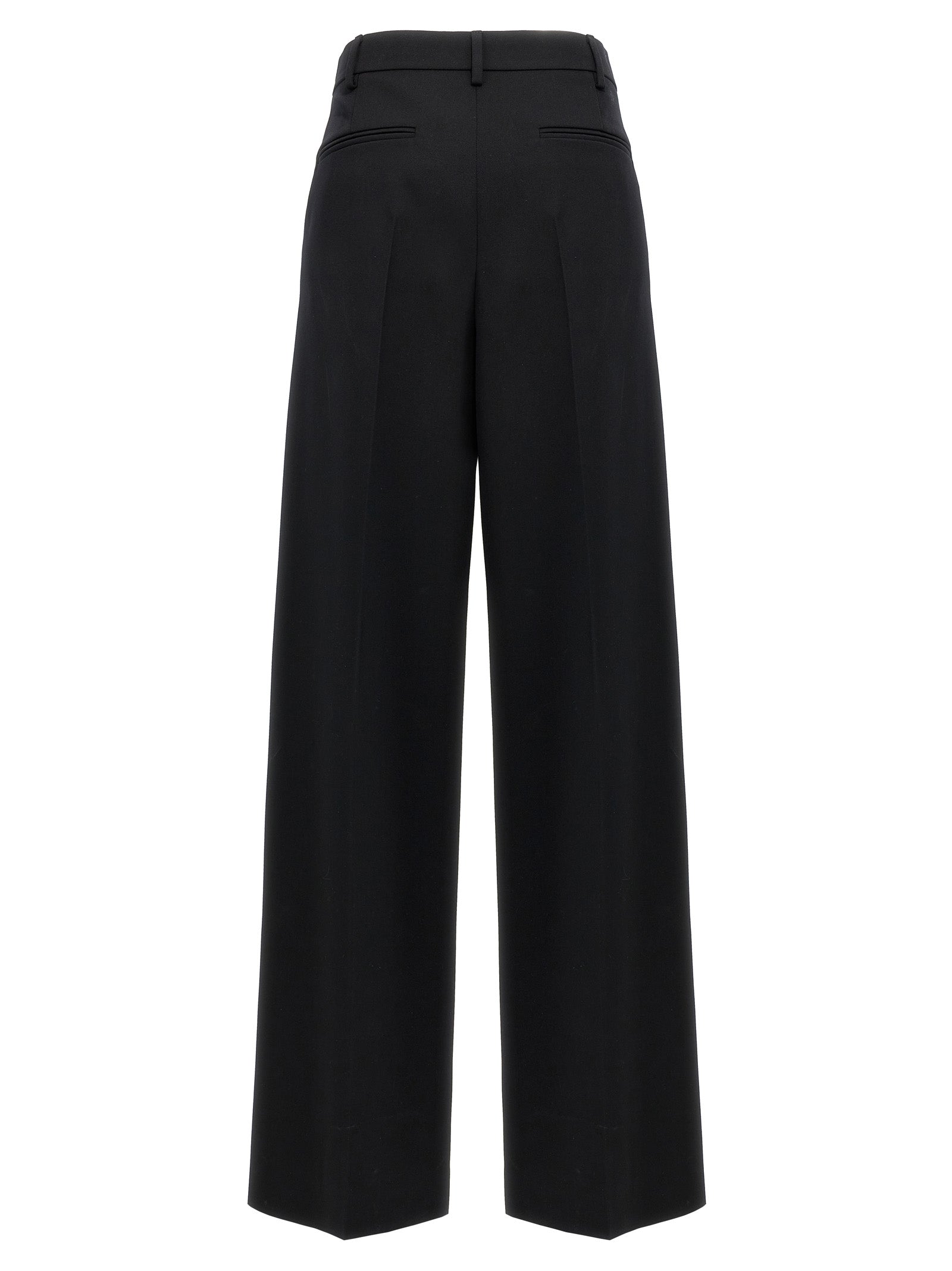 Valentino Garavani Schwarze Hose aus reiner Schurwolle