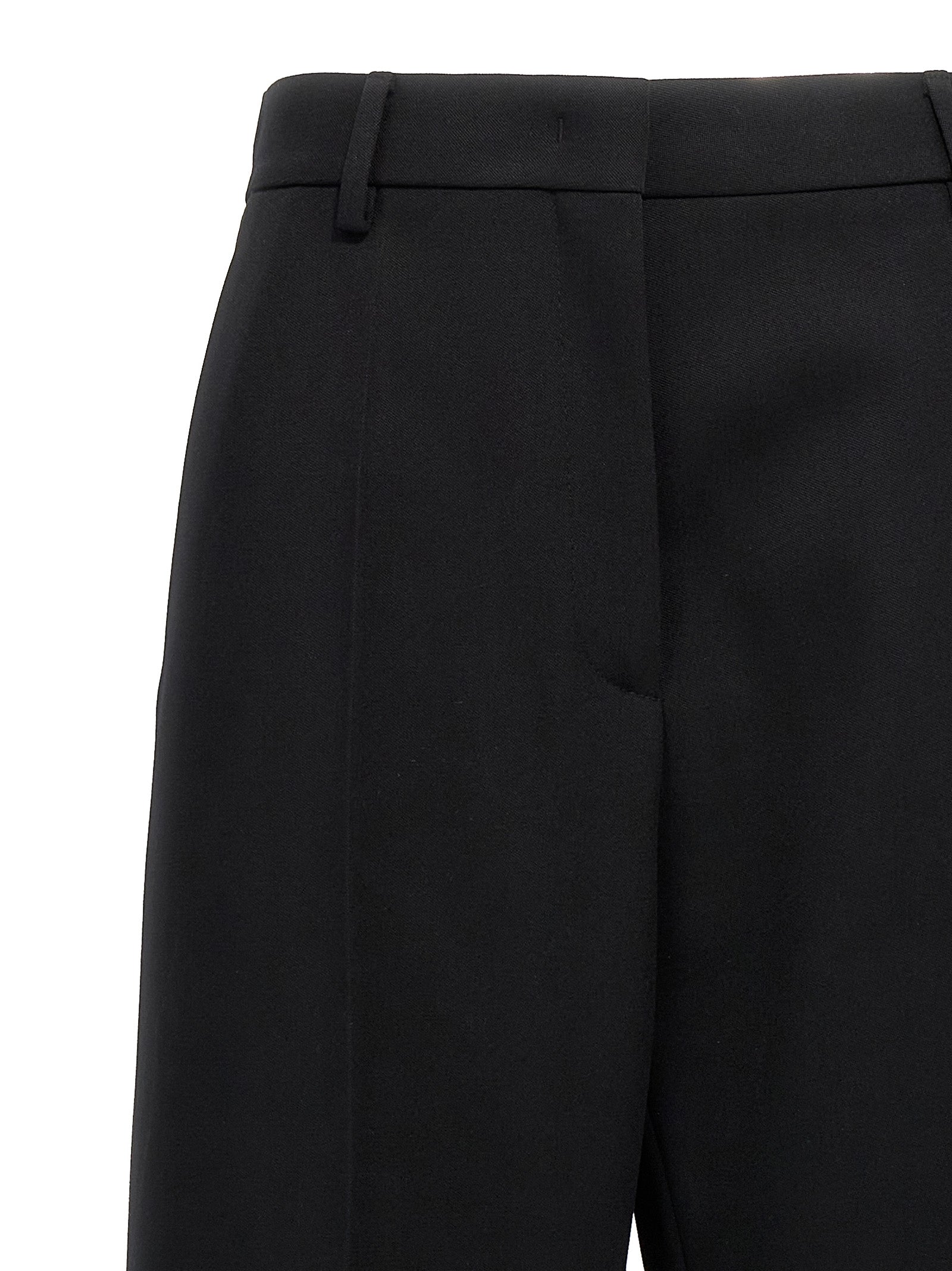 Valentino Garavani Schwarze Hose aus reiner Schurwolle