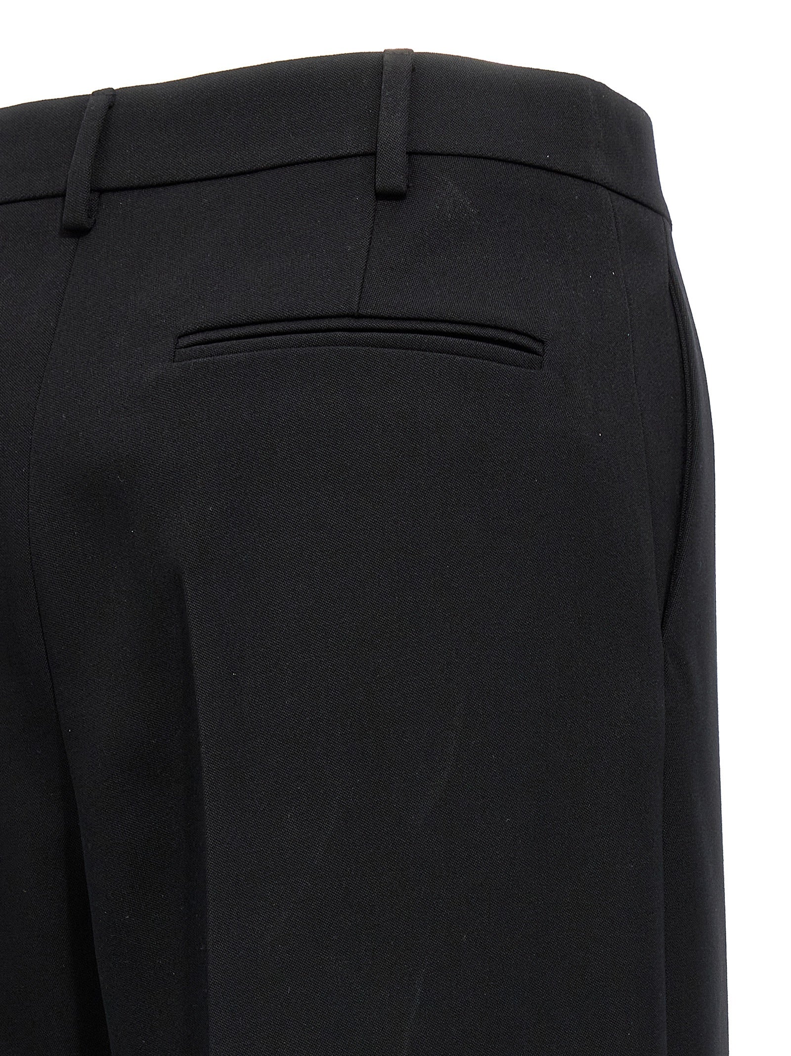 Valentino Garavani Schwarze Hose aus reiner Schurwolle