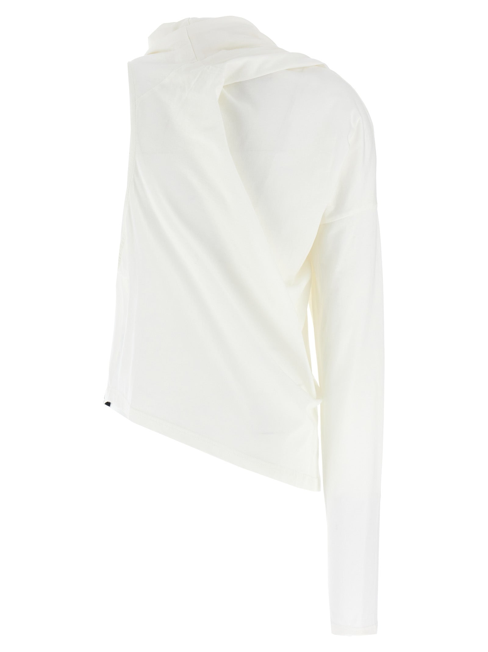 Courrèges Weißes Langarm-T-Shirt aus Baumwolle