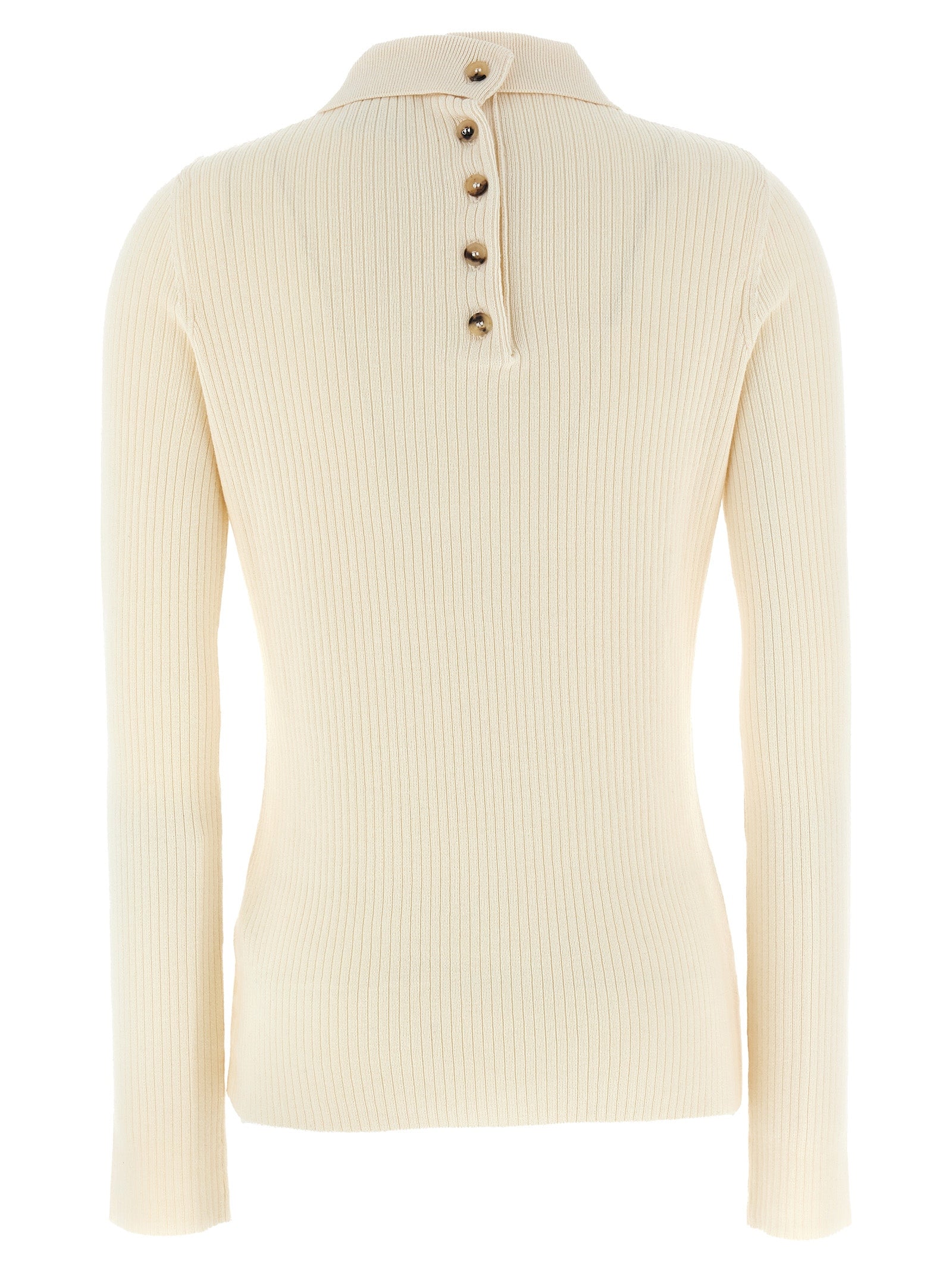 Courrèges Weißer Strickcardigan aus Baumwolle