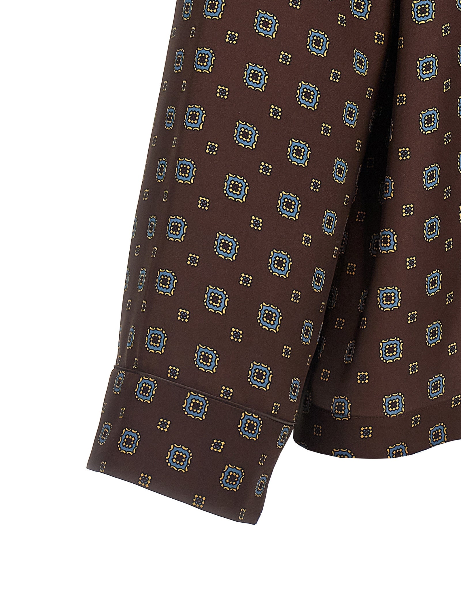 Moschino Braune Seidenbluse