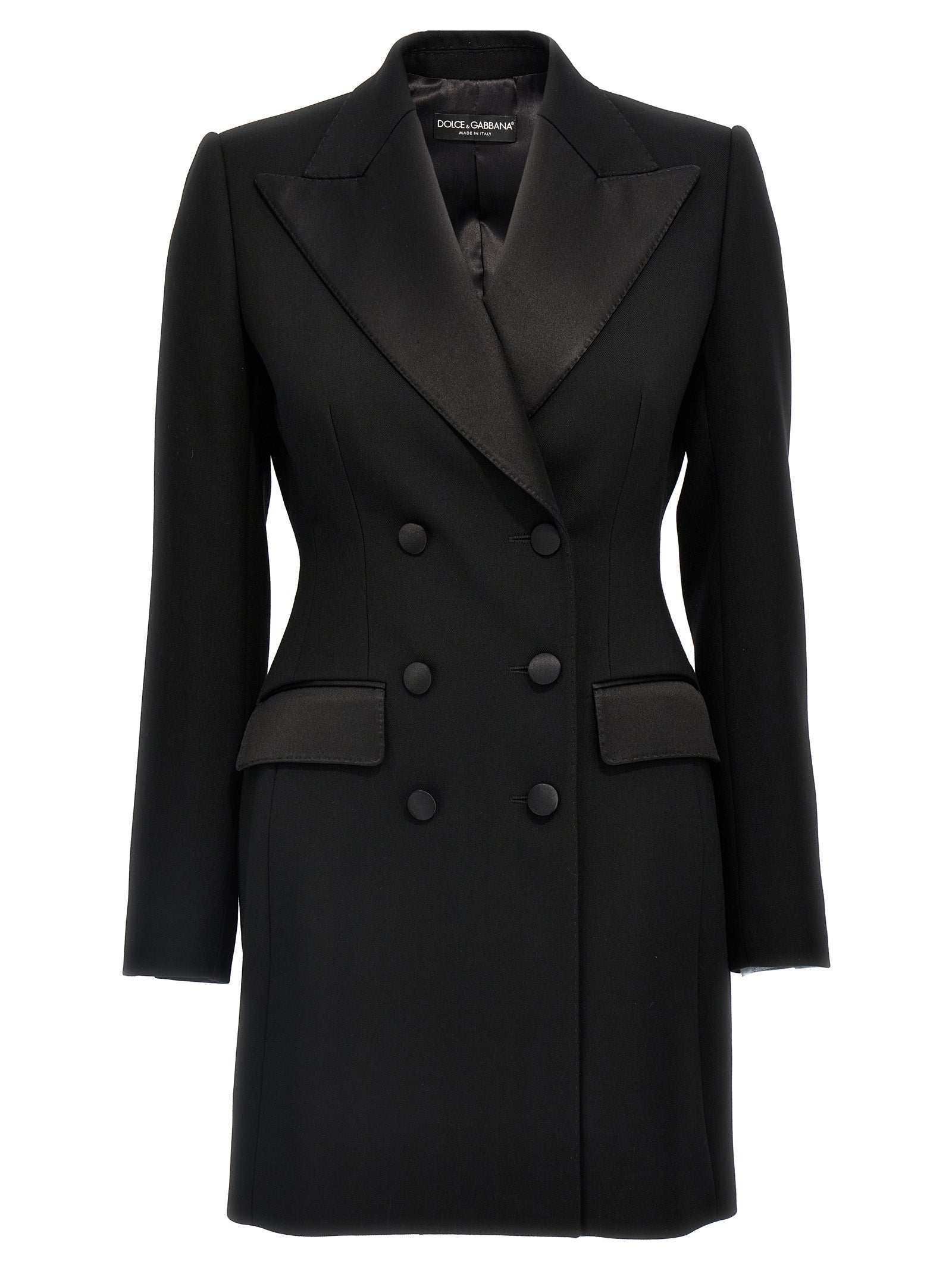 Dolce & Gabbana Schwarzer Blazer aus reiner Schurwolle