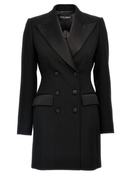 Dolce & Gabbana Schwarzer Blazer aus reiner Schurwolle