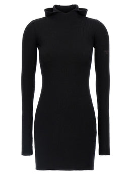 Fendi Schwarzes Wollkleid Kurz
