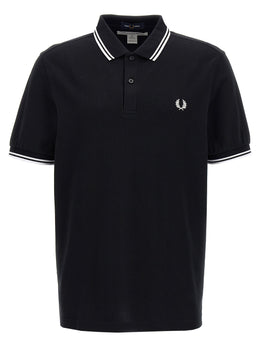 Comme Des Garçons Bicolor Cotton Polo Shirt