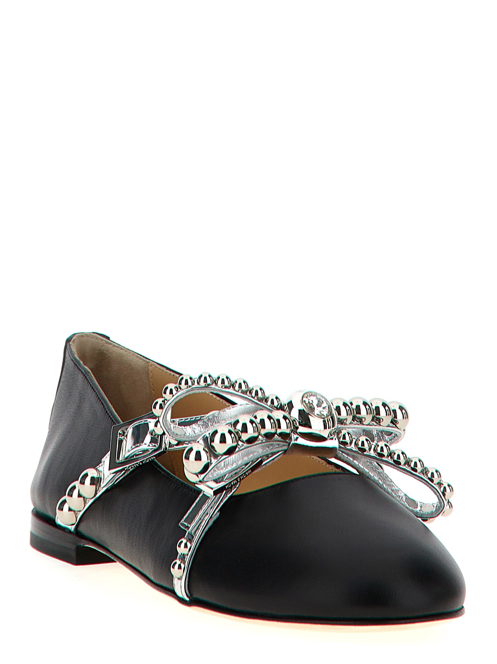 MACH & MACH Schwarze Ballerinas aus Leder