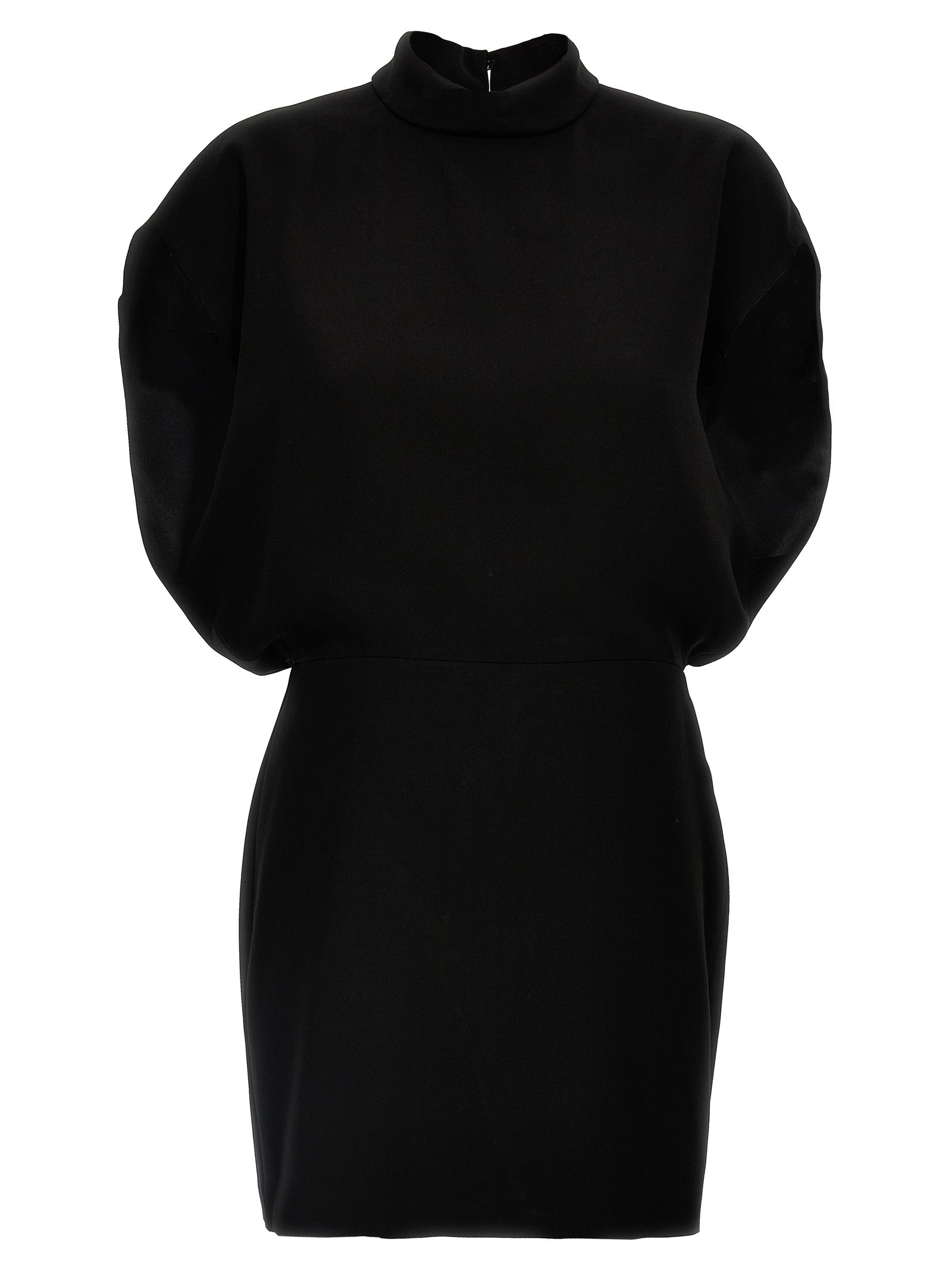 Max Mara Kurzes Schwarzes Kleid Aus Triacetat