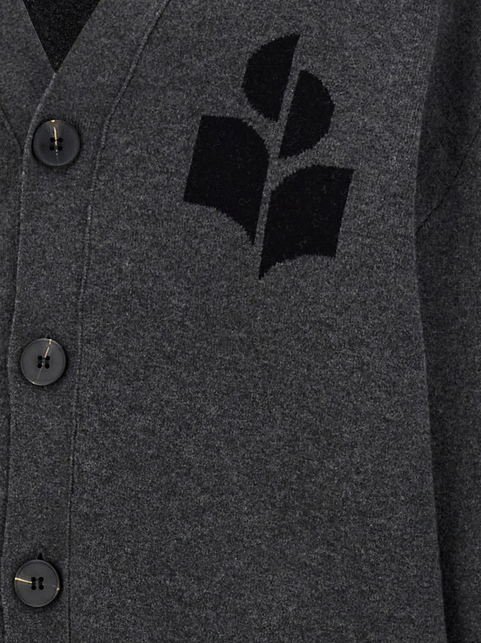 Isabel Marant Grauer Baumwollcardigan