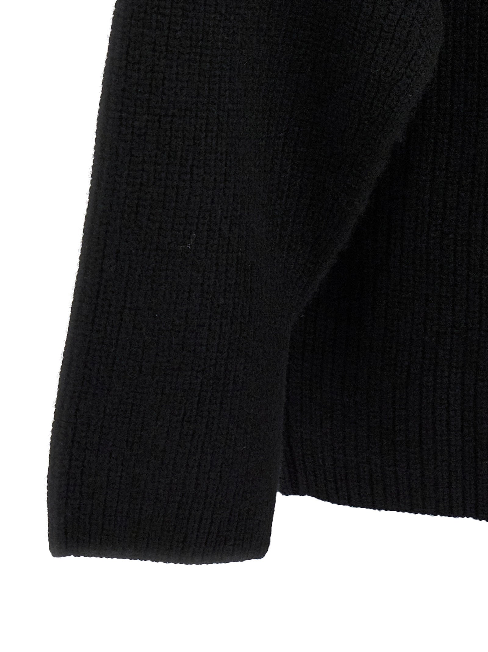 Loulou De Saison Schwarzer Kaschmir-Cardigan