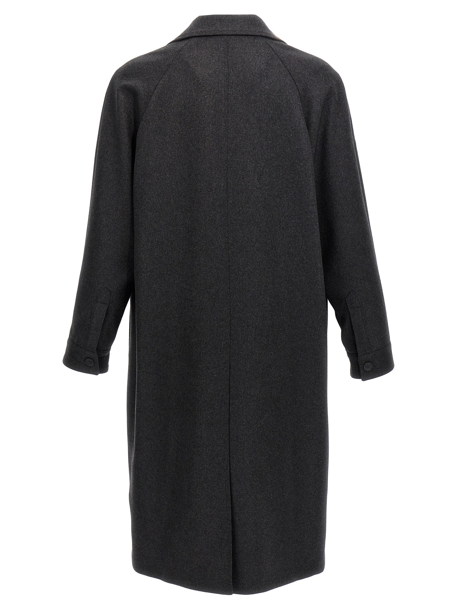 Fendi Grauer Kaschmir-Mantel
