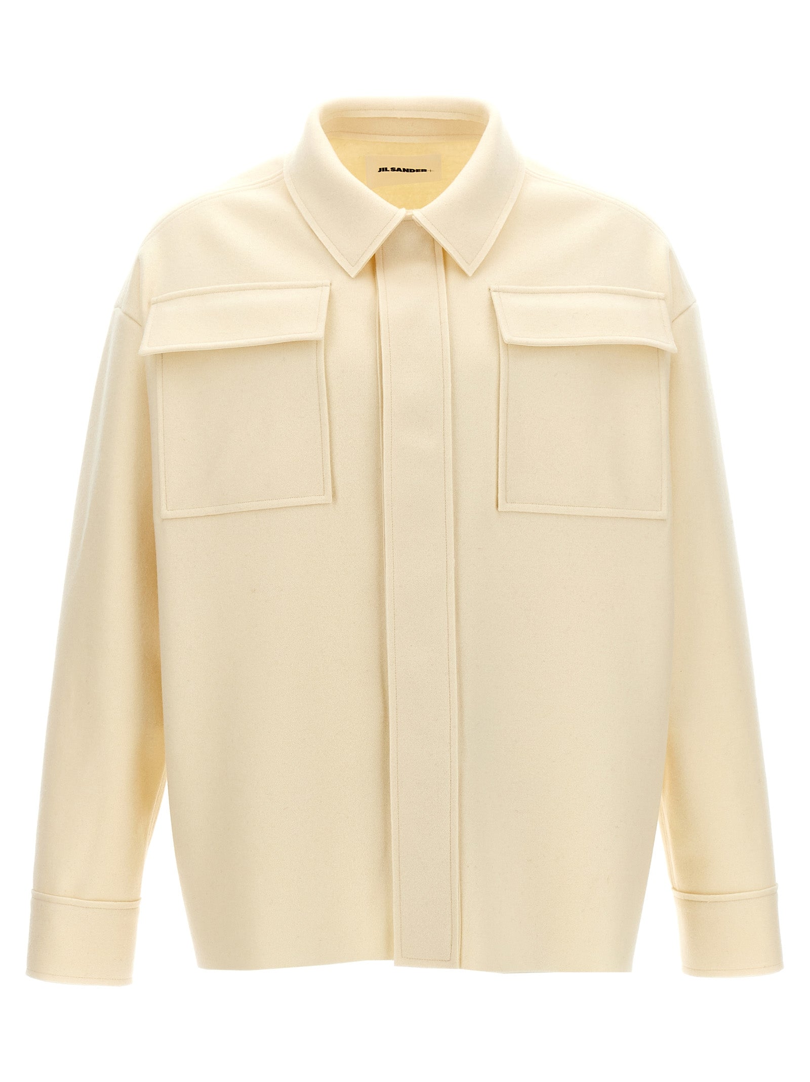 Jil Sander Weiße Wollbluse