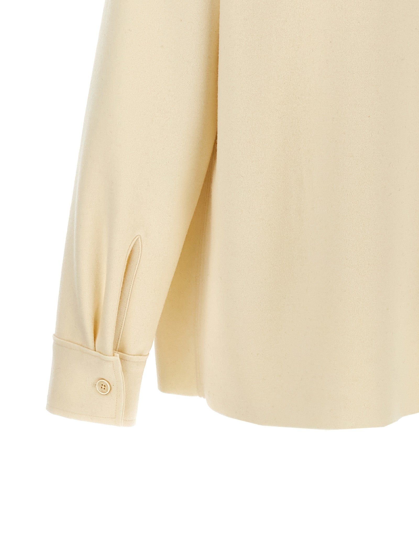 Jil Sander Weiße Wollbluse
