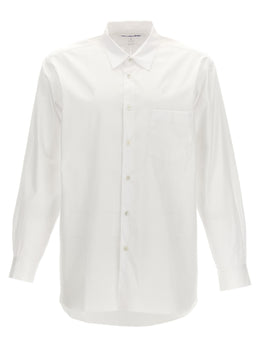 Comme Des Garçons Weiße Baumwollbluse