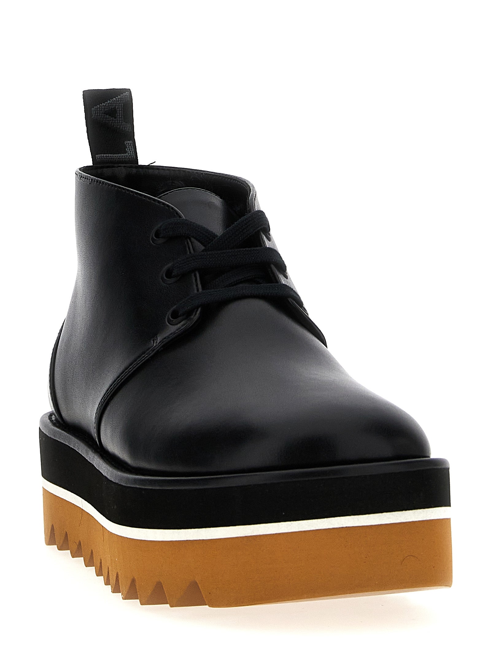 Stella McCartney Schwarze Stiefeletten aus Polyethylen