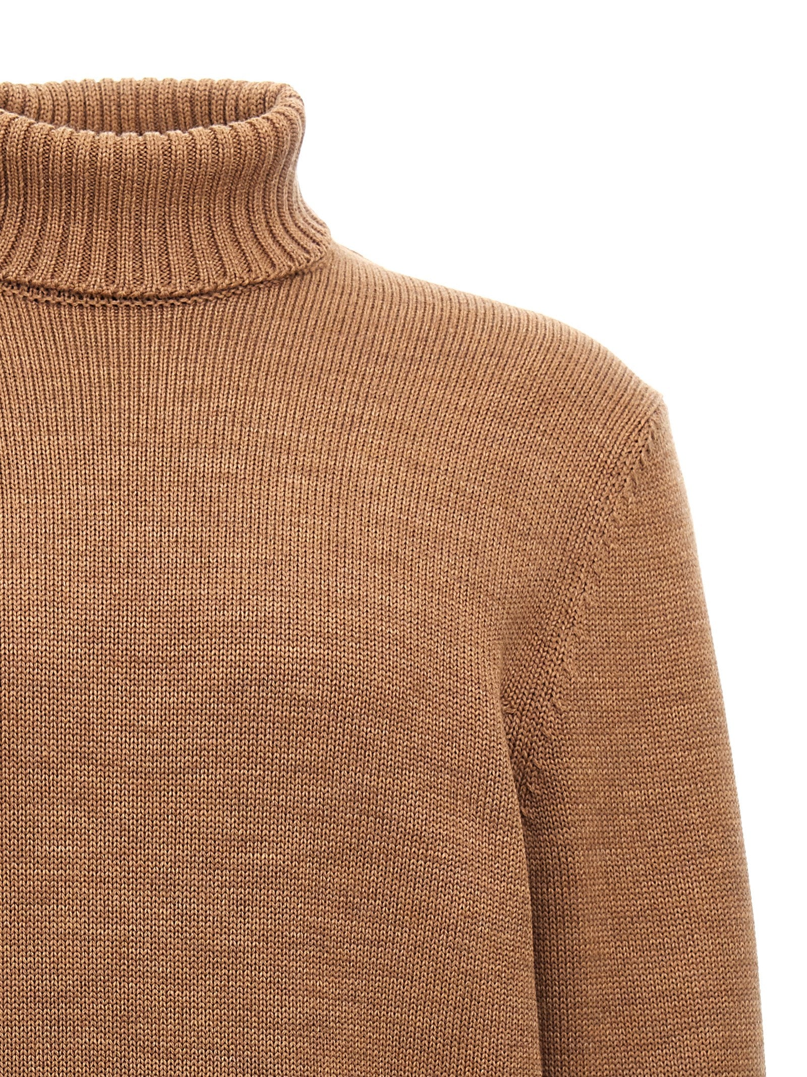 ZANONE Brauner Cardigan aus reiner Schurwolle
