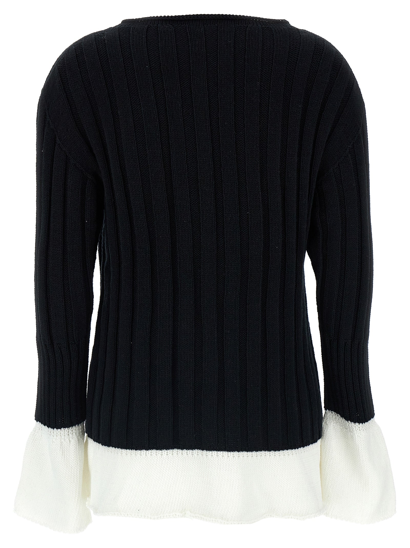 Issey Miyake Baumwoll-Cardigan in Zweifarbenoptik