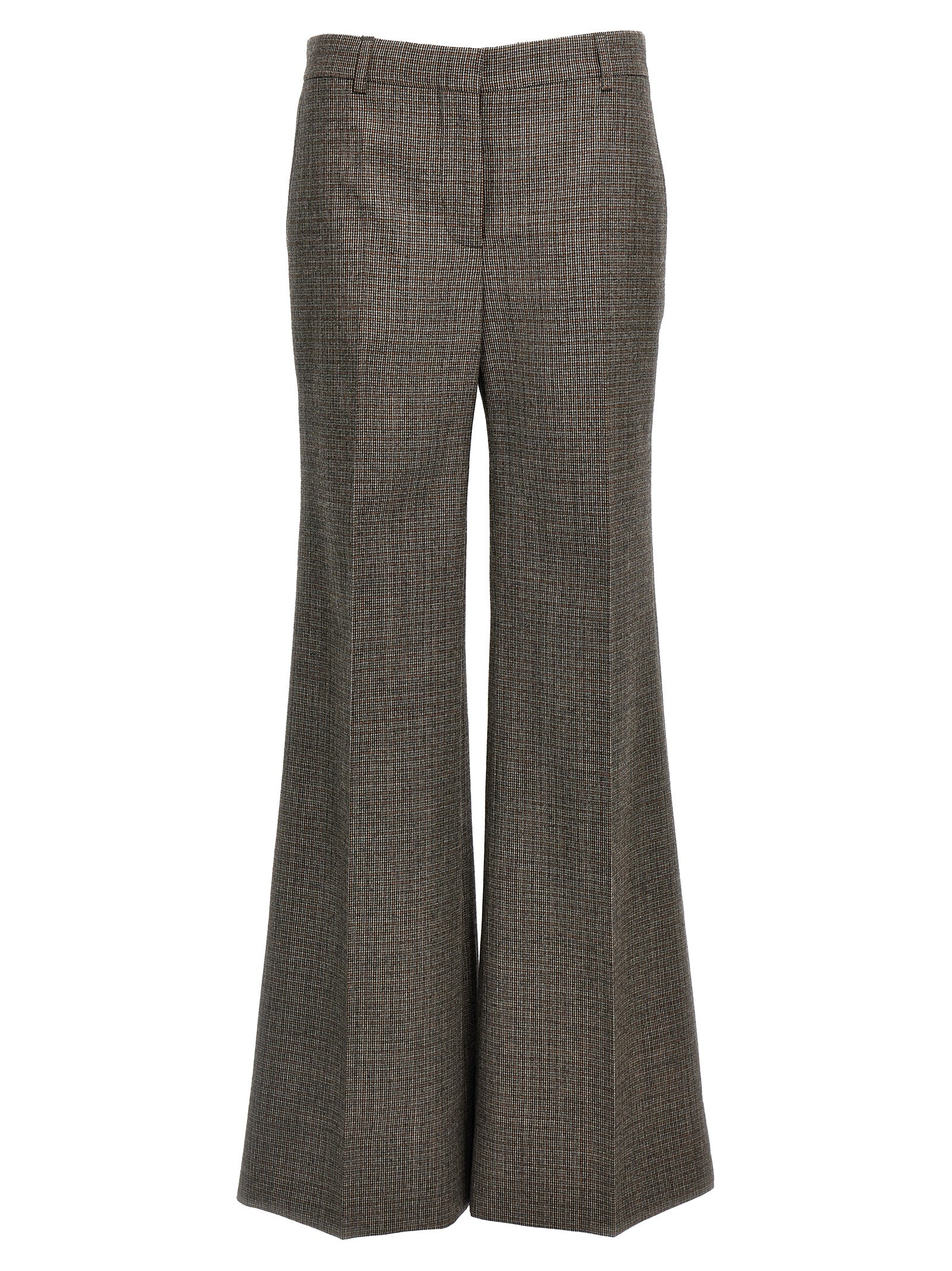 Stella McCartney Graue Wollhose mit ausgestelltem Bein