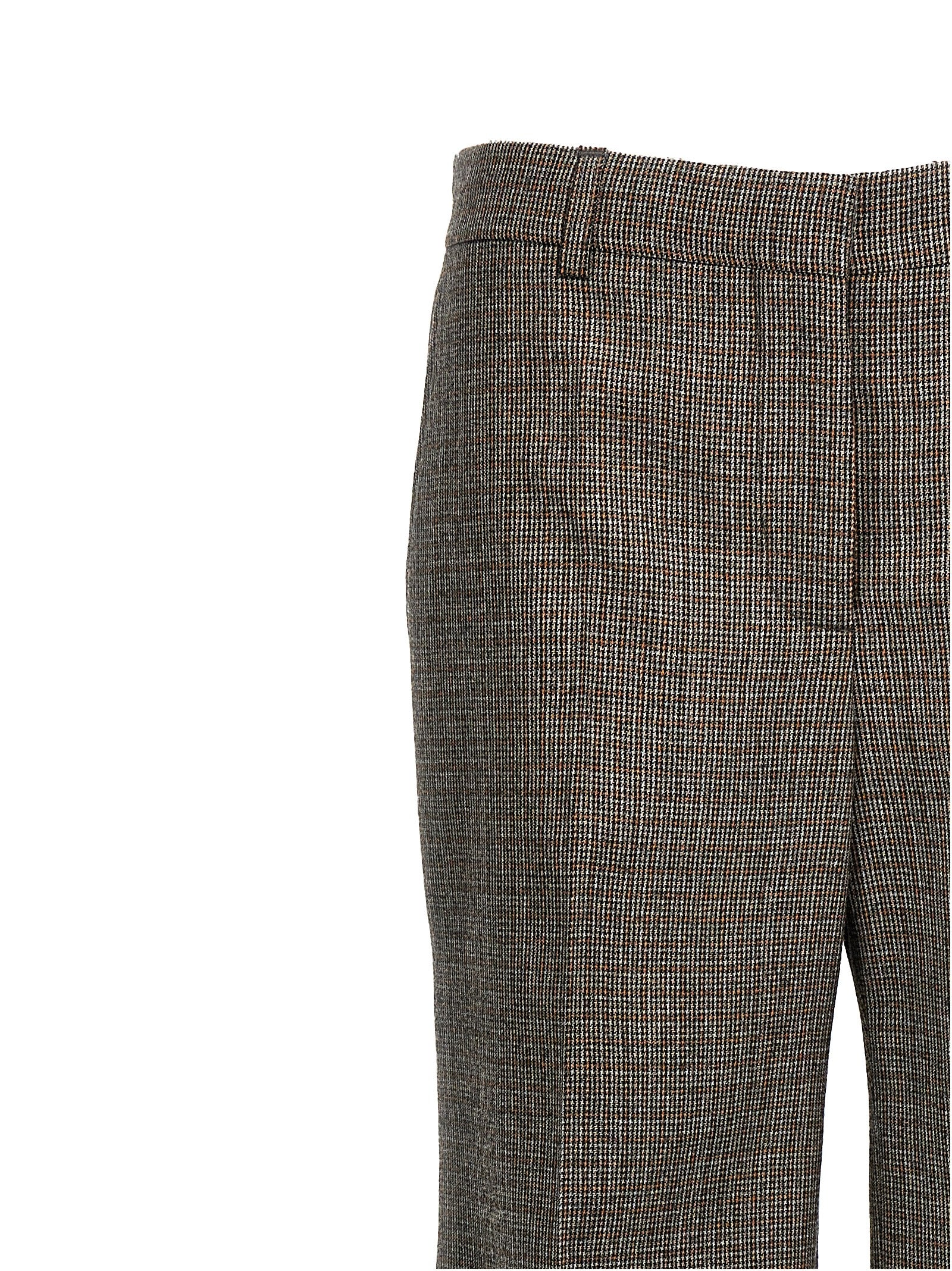 Stella McCartney Graue Wollhose mit ausgestelltem Bein