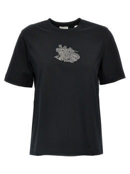 Burberry Schwarzes Baumwoll-T-Shirt
