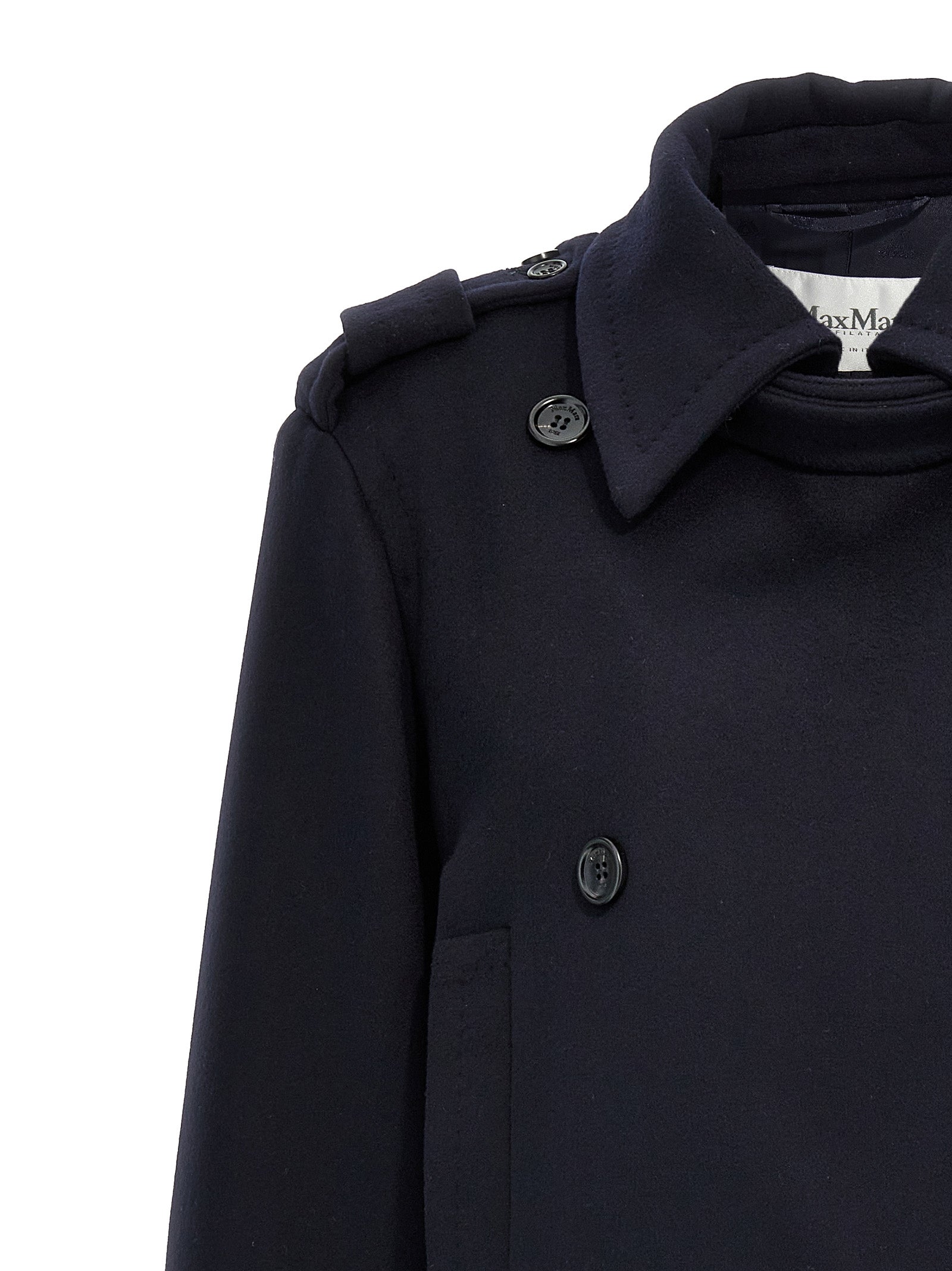 Max Mara Blauer Sakko aus reiner Schurwolle