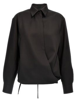 Valentino Garavani Schwarze Wollbluse