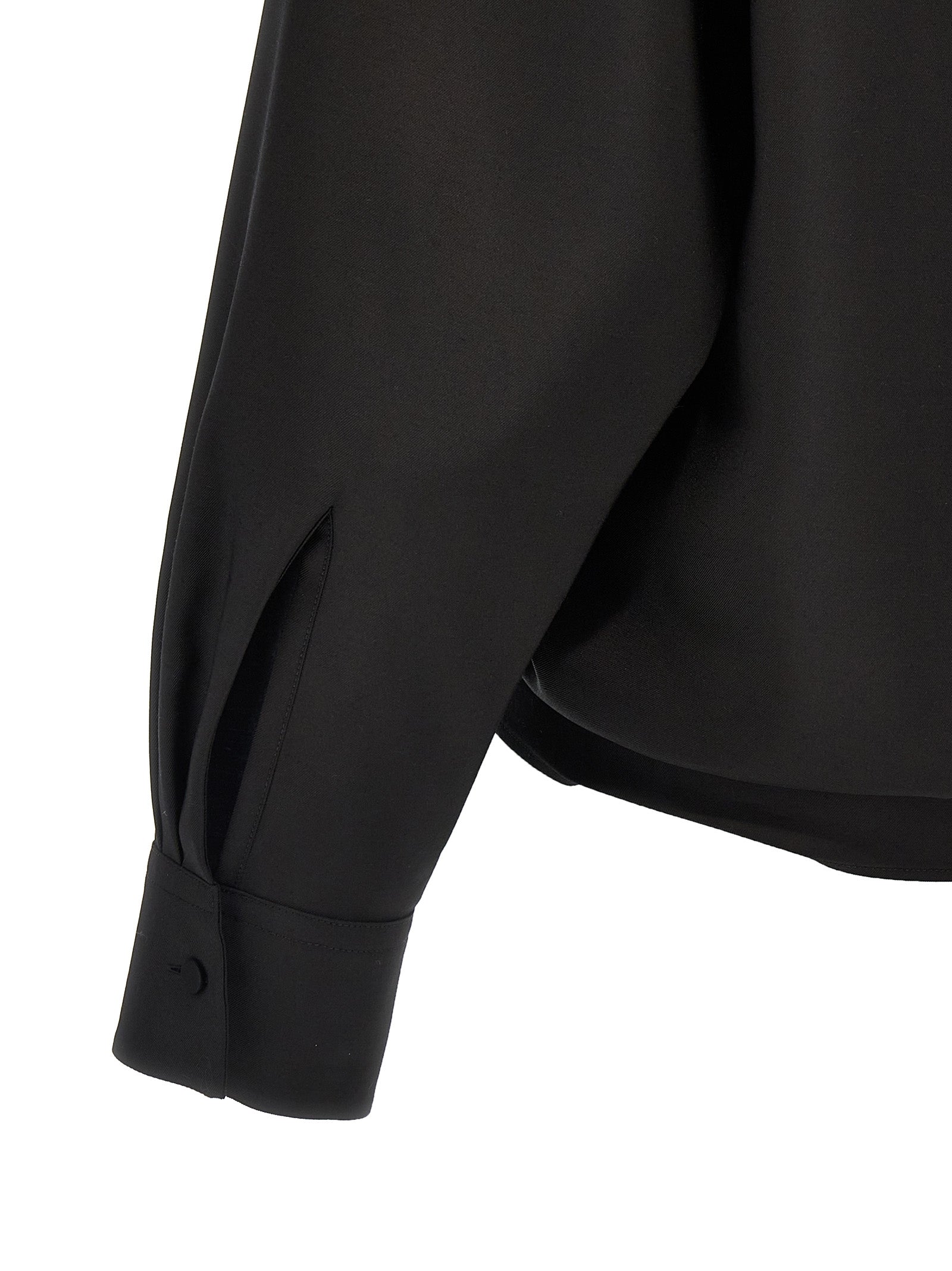 Valentino Garavani Schwarze Wollbluse