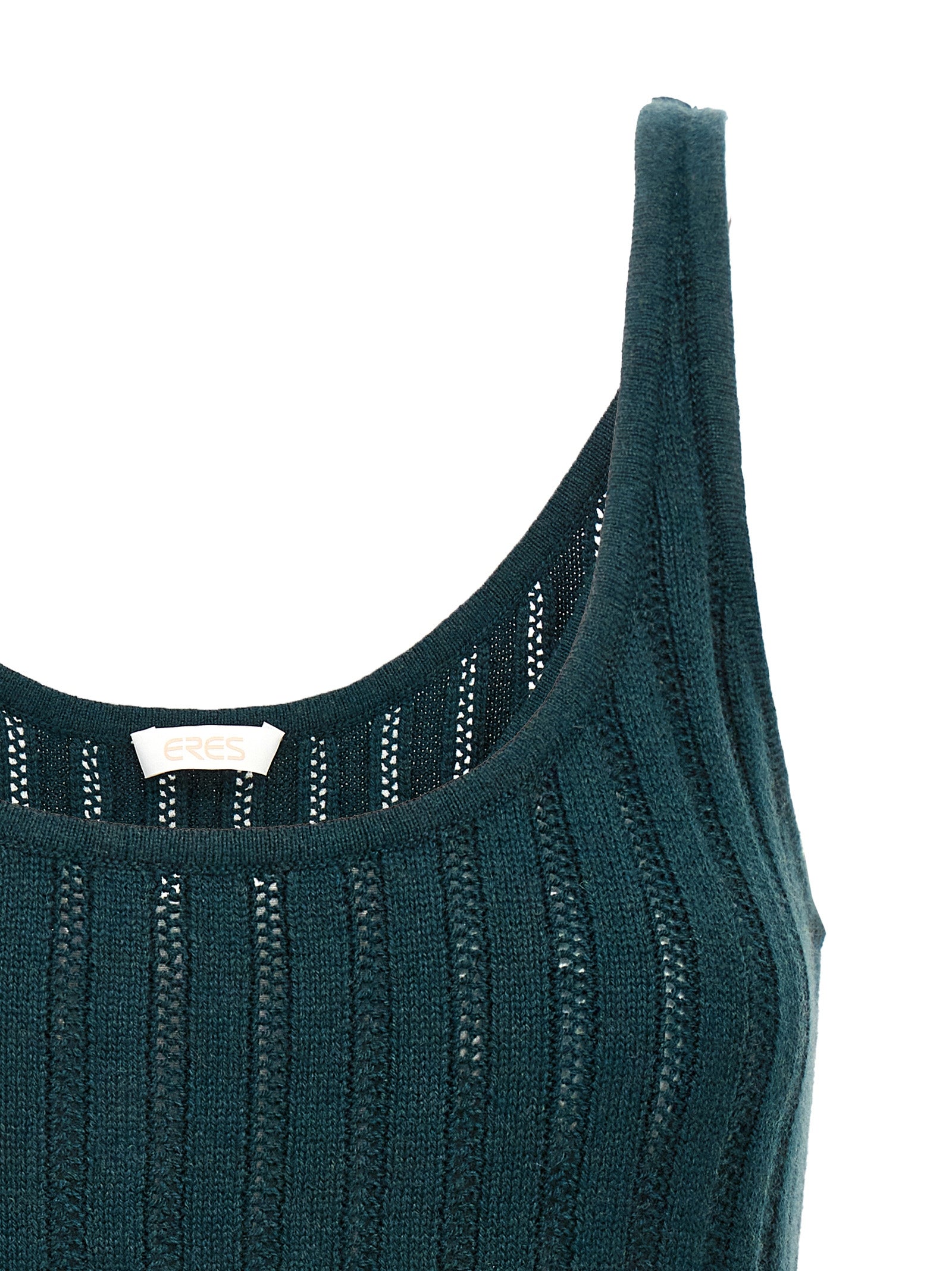 Eres Ärmelloses Strickoberteil in Bicolor-Optik aus Wolle