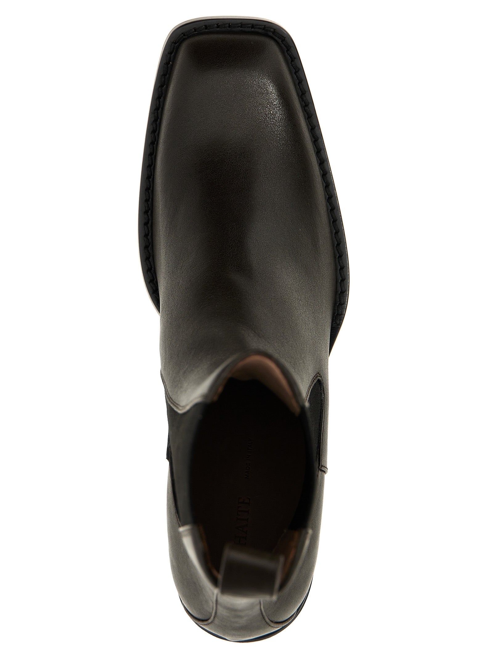 Khaite Chelsea Boots aus braunem Kalbsleder