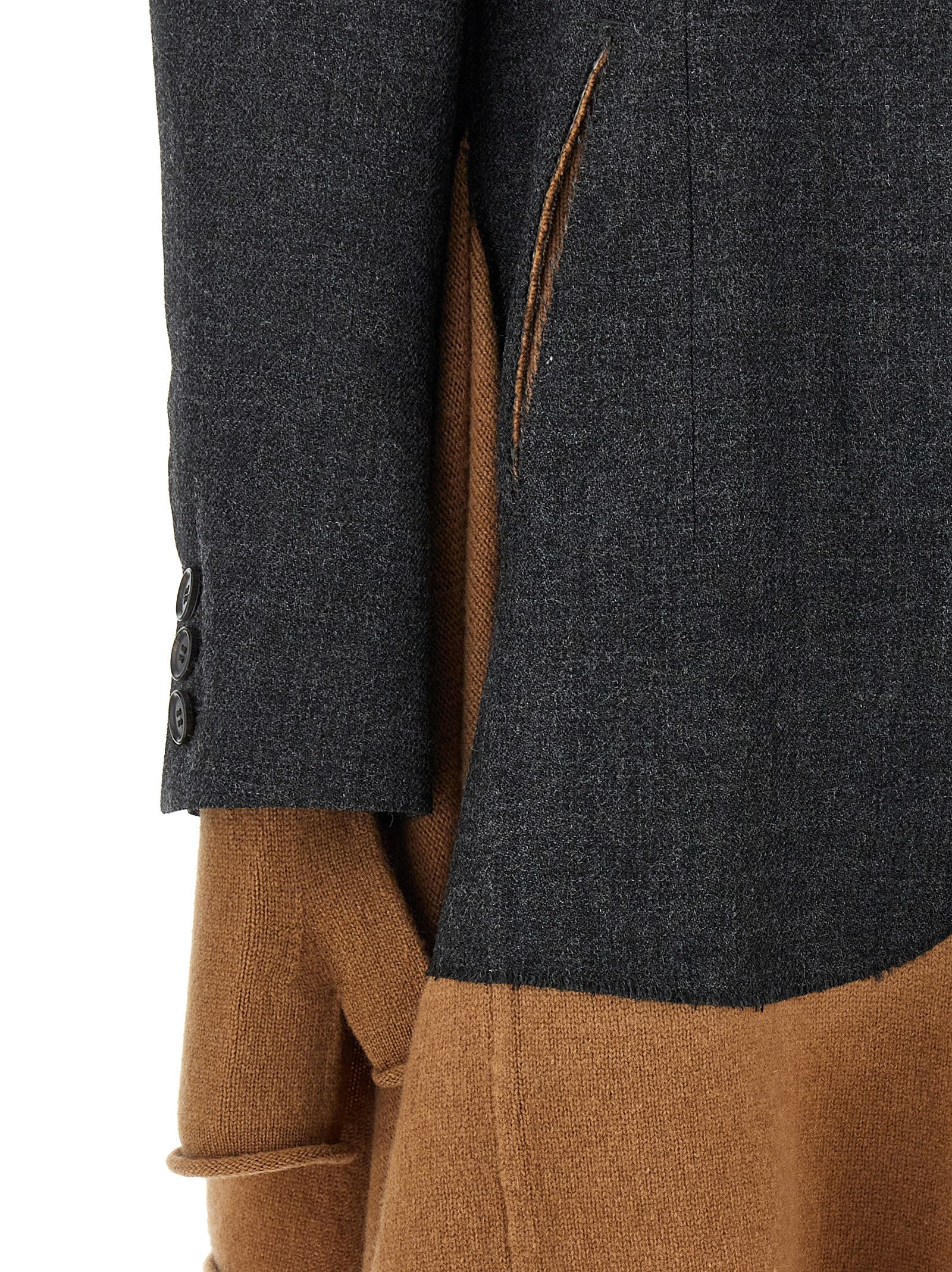 Undercover Mehrfarbiger Wollmantel