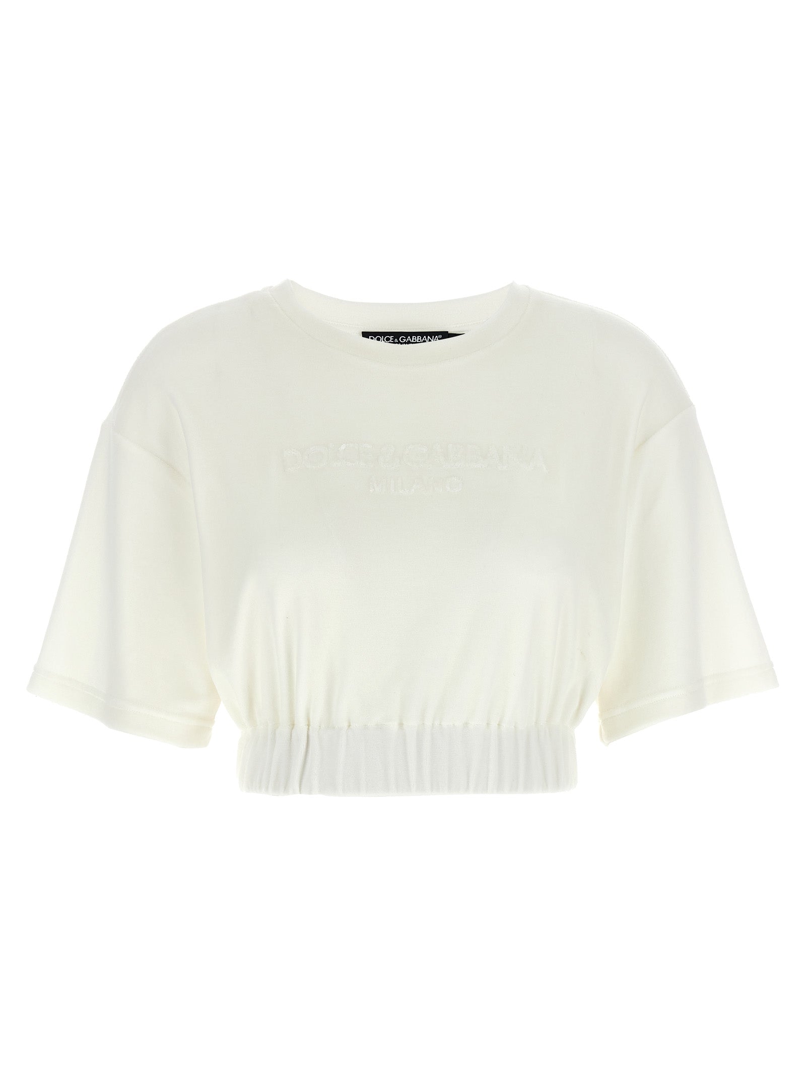 Dolce & Gabbana Weißes Baumwoll-T-Shirt