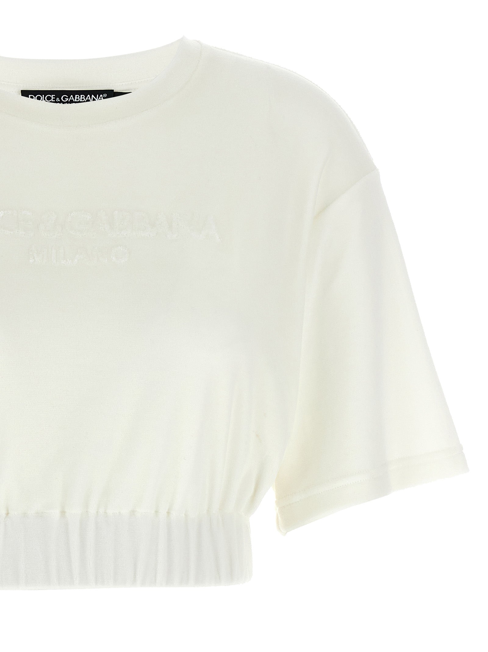 Dolce & Gabbana Weißes Baumwoll-T-Shirt