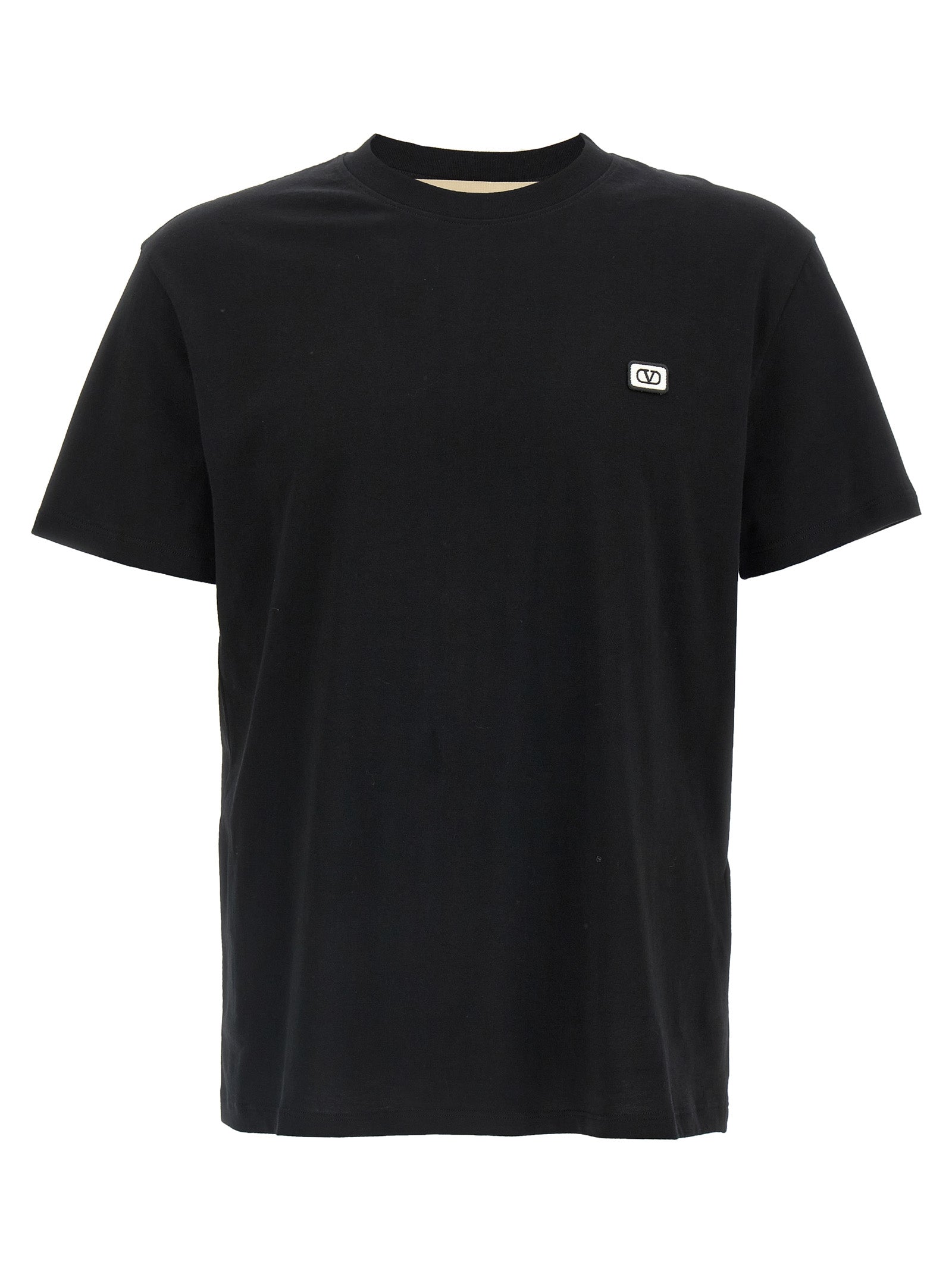 Valentino Garavani Schwarzes Baumwoll-T-Shirt