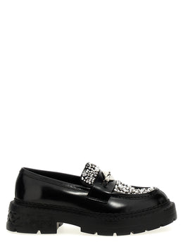 Jimmy Choo Schwarze Loafer aus Kalbsleder zum Hineinschlüpfen