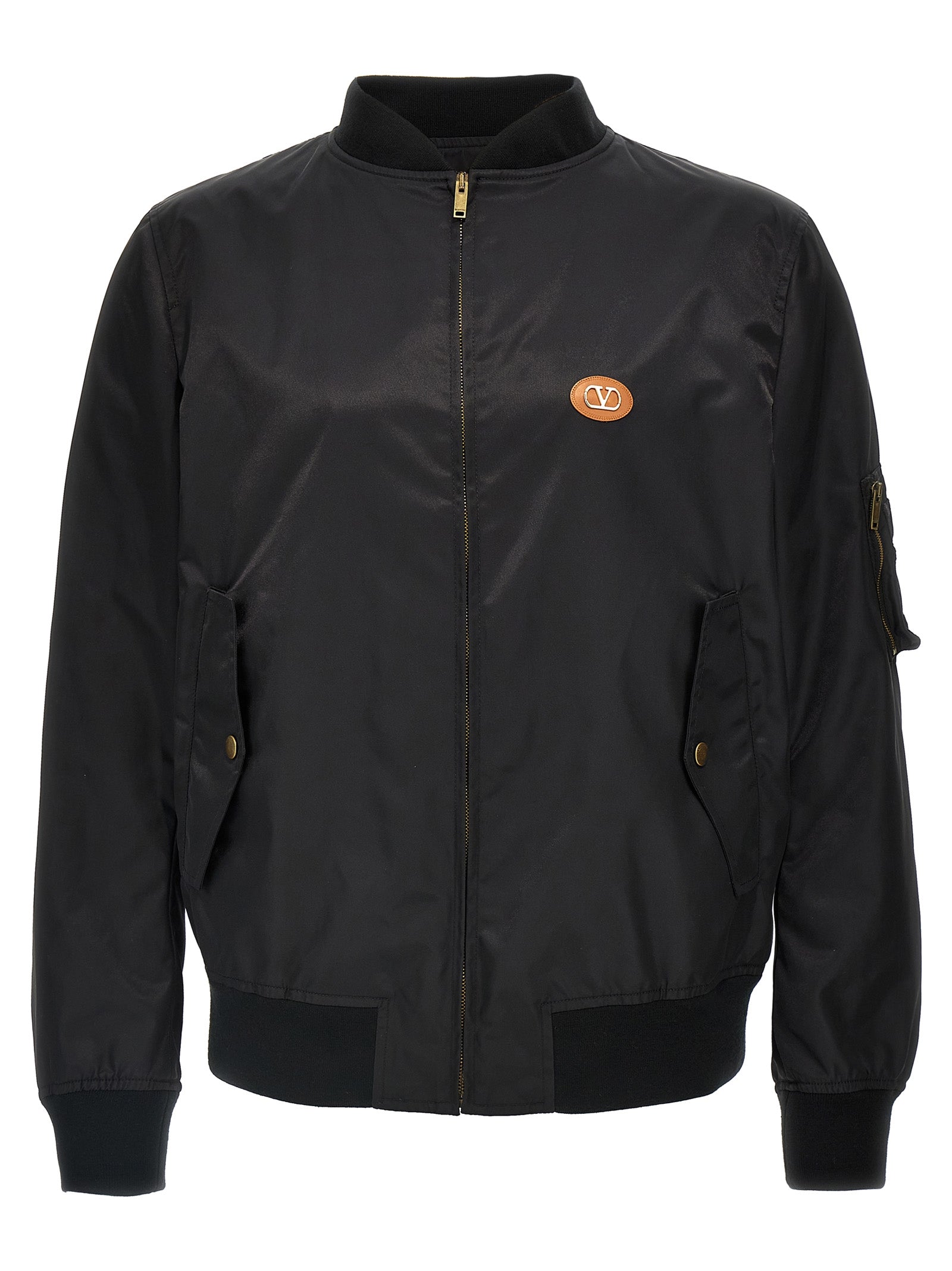 Valentino Garavani Schwarzer Bomber aus Polyamid