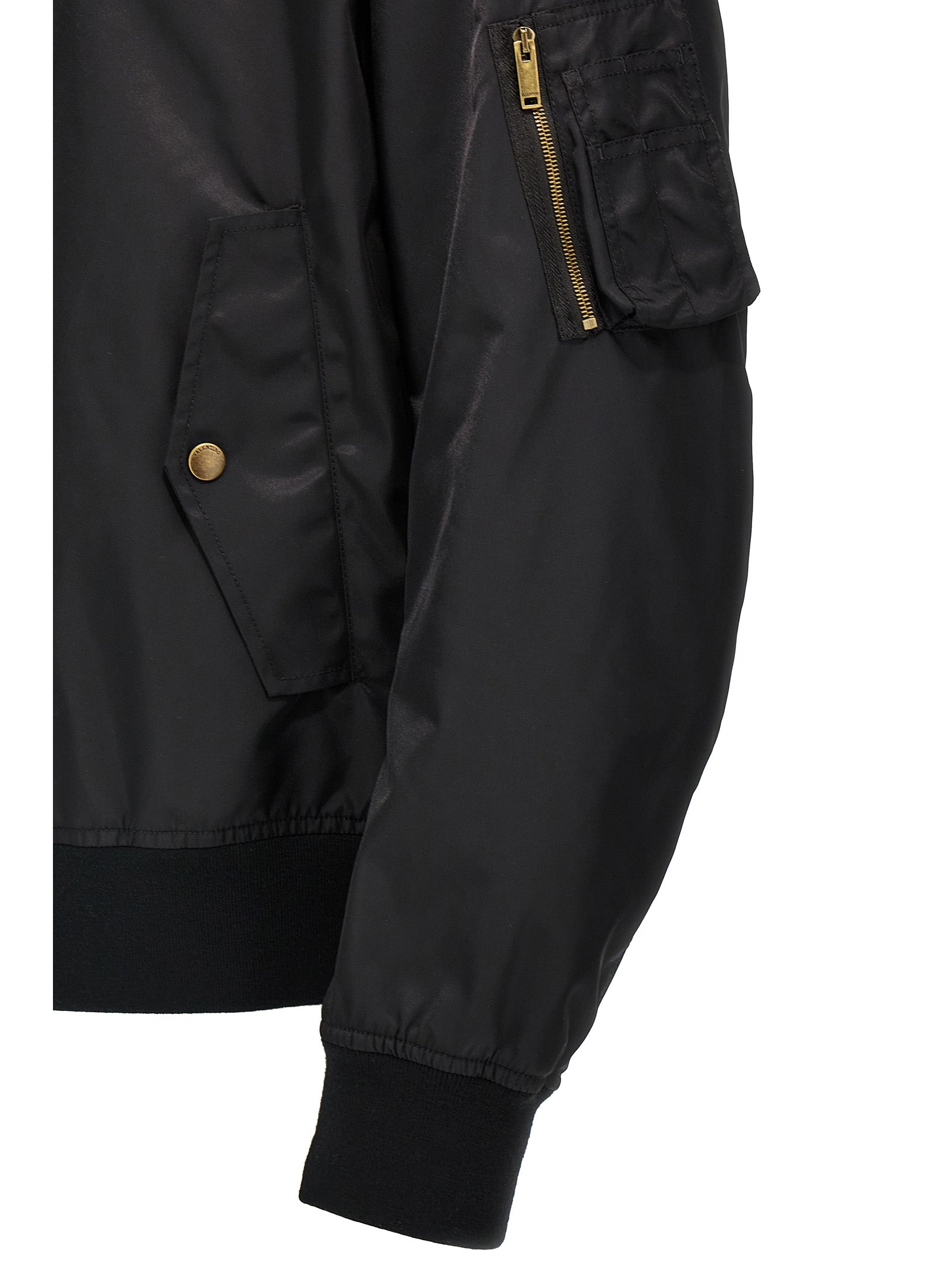 Valentino Garavani Schwarzer Bomber aus Polyamid