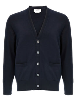 Thom Browne Blauer Baumwollcardigan