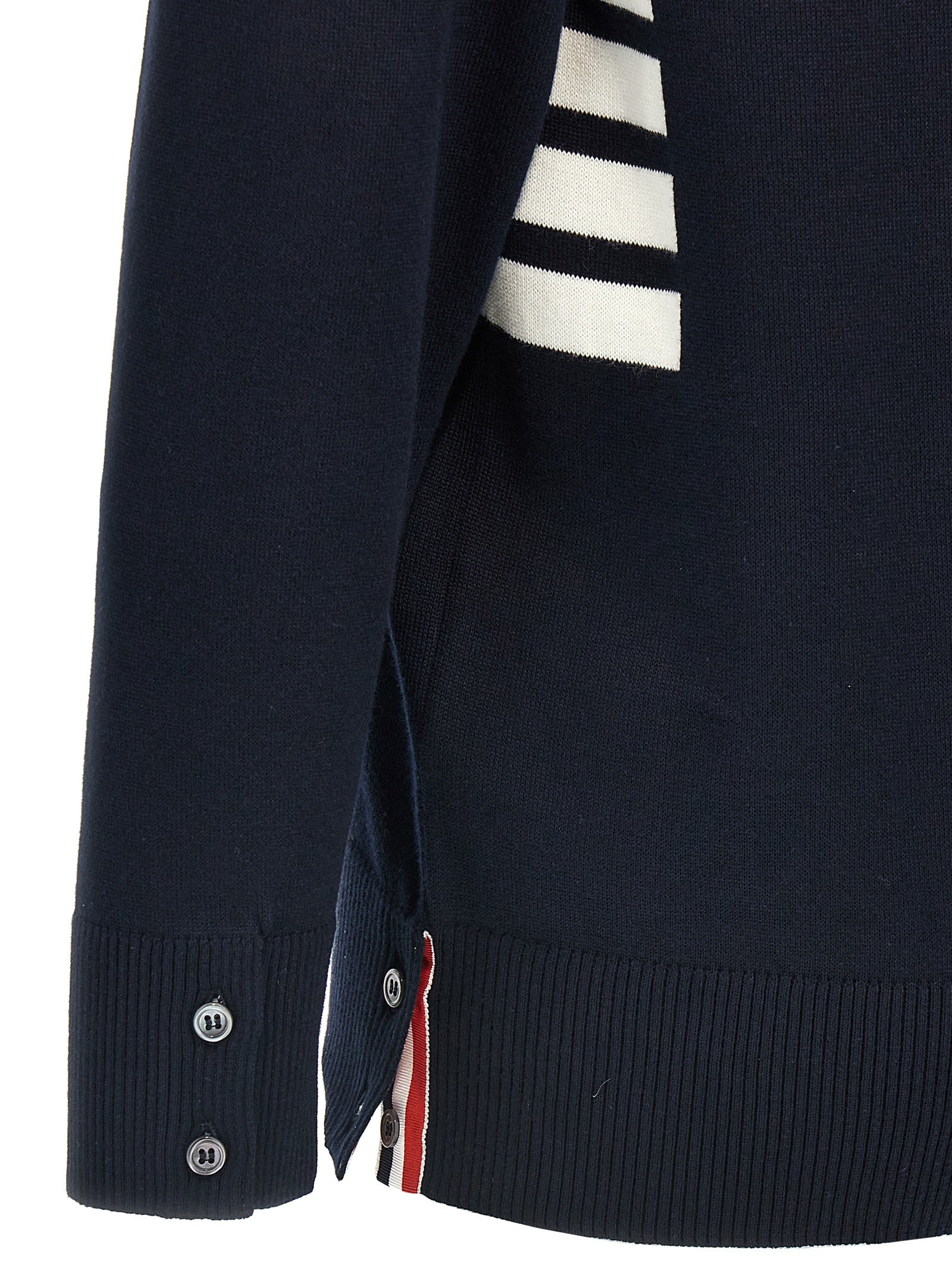Thom Browne Blauer Baumwollcardigan