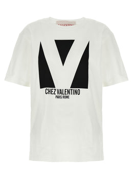 Valentino Garavani Weißes Baumwoll-T-Shirt