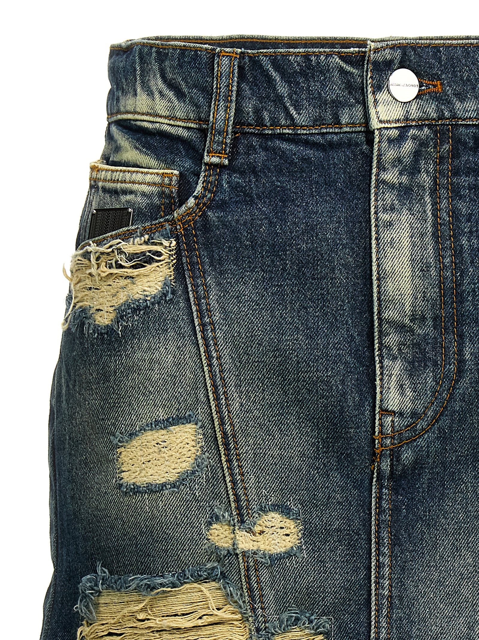 Marc Jacobs Blauer Baumwoll-Maxirock