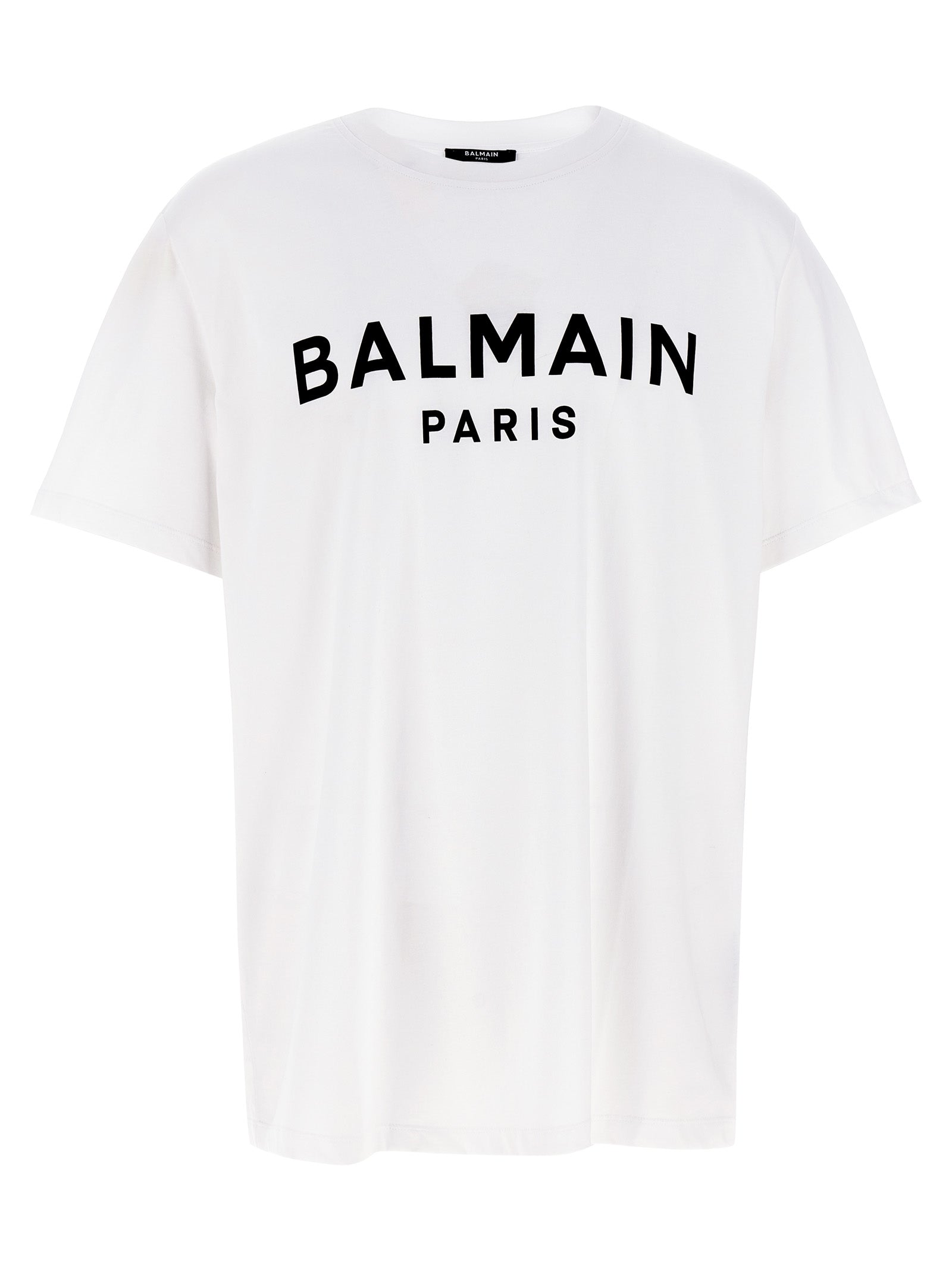 Balmain Zweifarbiges Bio-Baumwoll-T-Shirt