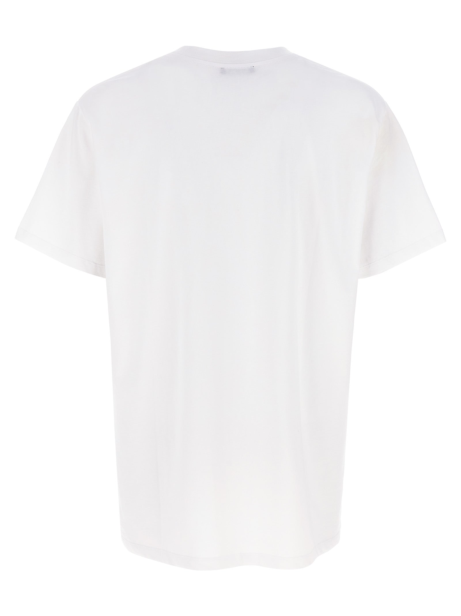 Balmain Zweifarbiges Bio-Baumwoll-T-Shirt